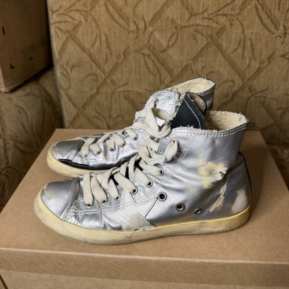 Golden Goose Leather‎ Printed Sneakers Women's Size 37